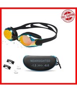 Nearsighted Swim Goggles with Anti-Fog &amp; Shatterproof Lenses - No Leak D... - $574.37 MXN