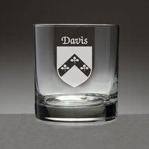 Davis Irish Coat of Arms Tumbler Glasses - Set of 4 (Sand Etched) - $68.00