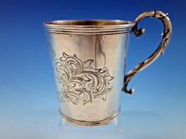 Tifft &amp; Whiting Coin Silver Baby Child&#39;s Cup Mug B.C. Scroll Work Dated ... - $385.11