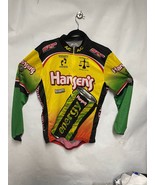 Jansen&#39;s Energy Drink long sleeve cycling jersey Size L Half Zipper - $27.59