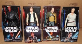 Star Wars Action Figures 4ea Darth Kanan Han Rey B6335 Disney Hasbro NIB 161X - £19.57 GBP