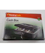 SENTRY SAFE SMALL METAL CASH BOX W/ KEYS 10&quot; X 7&quot; X 3&quot; REMOVEABLE MONEY ... - £19.09 GBP