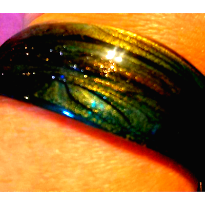 Stunning! Vintage Blue Glass Bracelet - $14.85