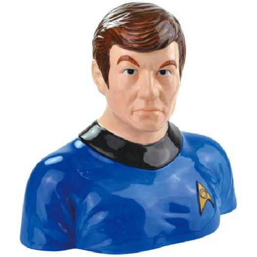 Classic Star Trek Doctor McCoy Bust Ceramic Cookie Jar 2013 NEW UNUSED SEALED - £53.96 GBP