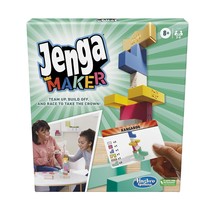 Jenga Maker, Wooden Blocks, Stacking Tower Game, Game for Kids Ages 8 an... - £15.71 GBP