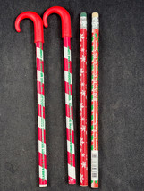 Lot Of 4 Vintage Christmas Holiday Pencils Unsharpened - $12.86