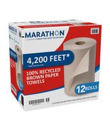 Marathon 1-Ply Hard Roll Towel 8&quot; 12 ct - £38.09 GBP