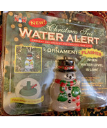 Christmas Tree Water Alert Snowman Ornament Flashes When Water Level Is Low - $14.73