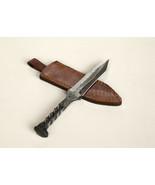 11.5” Double-Edged Rugged HAND FORGED CARBON STEEL Railroad Spike Dagger... - £17.01 GBP