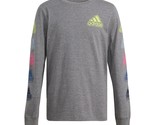 adidas Big Boys Crew Neck Long Sleeve Graphic T-Shirt X-Large (18-20) Ch... - $23.38