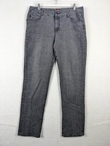 Sassoon Ooh La Straight Leg Hustle Womens Jeans Size 12 Cotton Blend Gray - £17.17 GBP