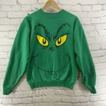 Hanes Dr Suess Sweatshirt Sz S Green The Grinch Pullover Christmas - £13.93 GBP