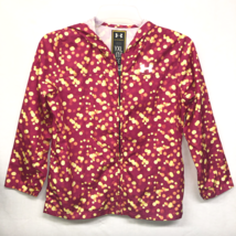 UA  Under Armour Storm Pink Polka Dot Rain Jacket Sz YXL Youth Extra Large EUC - £14.21 GBP