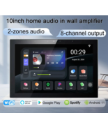 10inch Wall Amplifier Touch Screen Smart Home Bluetooth Wifi HDMI Audio System - £472.17 GBP