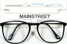 NEW MAINSTREET C5 SHINY BLACK EYEGLASSES GLASSES PLASTIC FRAME 54-18-145mm - $11.88