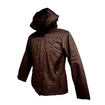 North End Sport Womens Brown Zip Up Hooded Lined Winter Ski Jacket Coat XS New - £23.73 GBP