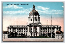 Città Hall Costruzione San Francisco California Ca Unp DB Cartolina Z9 - £3.57 GBP