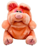 Emotions Mattel Pig Plush Stuffed Animal 7 inch 1980s Worried Sad - £9.71 GBP