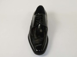Men's Giovanni Shoes High Quality Leather Wing Tip Derby LINCOLN Black image 2