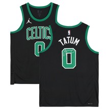 Jayson Tatum Signed Boston Celtics 2022/23 Black Nike Statement Swingman Jersey - £686.48 GBP