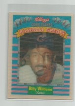 Billy Williams (Chicago Cubs) 1991 Kellogg&#39;s CEREALS/SPORTFLICS Card #9 - £2.36 GBP