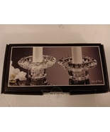 Forever Crystal Candle Holder Pair Votive Or Tapered Candles Decorative ... - £11.76 GBP