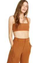 MSRP $59 Danielle Bernstein Cropped Tank Top Orange Size 6 - $26.73