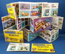 3 1978-82 Aurora Slot Car Intl 10-Fold Insert Catalogs - £7.97 GBP