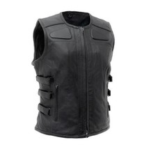 Women&#39;s FirstMFG Katana Motorcycle CE Armor Leather Vest - £133.89 GBP+