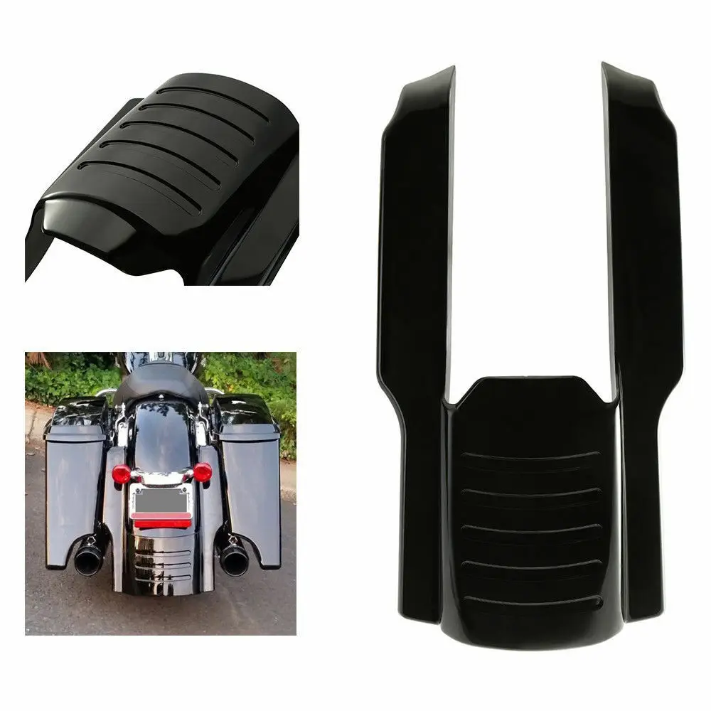 Black Motorcycle Rear  Extension Stretched Bag Fillers  Harley Touring Bike 1996 - £270.22 GBP