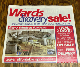 Wards 1999 newspaper sale flyer newspaper insert circular ad - $19.75