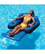 Pool Floats With Cup Holders For Adults Inflatable Lounge Chair Home Sum... - $97.95 CAD