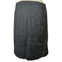 Vintage Black Textured Pencil Skirt Size 0 - £19.72 GBP