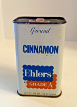 Vintage 1950&#39;s Ehlers Grade A Ground Cinnamon Spice Tin - £15.19 GBP