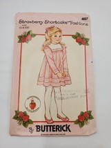 Butterick 4827 Sewing Pattern Strawberry Shortcake Fashions Dress Size 5-6-6X - £6.19 GBP