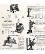1922 N.T. Bushnell Winches &amp; Jacks Advertisement Catalogue Hardware DWA23 - $42.03 CAD