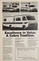 1977 Print Ad Cobra Motor Homes 3 Models Shown Made in Elkhart,Indiana - £11.68 GBP