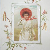 Antique Victorian Trade Card Pozzoni&#39;s Complexion Powder Cosmetics Lovely Lady - £15.81 GBP