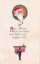 Christmas Santa Claus May Xmas Find You Happy to Bush City KS Postcard B33 - £2.39 GBP