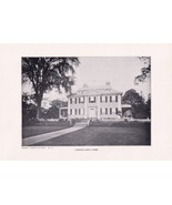 Vintage Print Brown&#39;s Famous Pictures - Longfellow&#39;s Home - No. 81 - $4.00