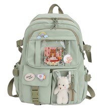 2024 Cute Women Backpack Waterproof Multi-Pocket Nylon School Backpack for Stude - £116.82 GBP