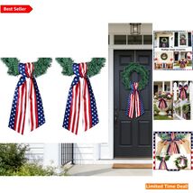 Weather-Resistant Patriotic Wreath Sash - Ideal for Indoor &amp; Outdoor Use - $33.61