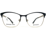 GUESS Brille Rahmen GU2498 005 Schwarz Lila Gold Quadratisch Voll Rim 53... - $55.57