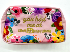 Disney Parks You Had Me At Walt Disney World Floral Pink Belt Bag Fanny Pack WDW - $44.35