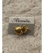 Vintage Alexandra Gold Toned Pig Pin Brooch NOS - €15,28 EUR