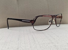 Kirkland Signature Men Glasses Frame Dark Brown Tone Metal Eyeglases Fre... - £35.18 GBP
