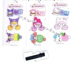 9 PCS Hello Kitty Kuromi Melody Hair Clip Hairpin Set &quot;Free Shpping&quot; - $9.89