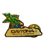 DAYTONA BEACH FLORIDA PALM TREE LAPEL HAT PIN VINTAGE tie tack pinback s... - £4.70 GBP