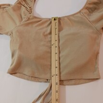 Active USA T12391 Women's Brown Short Sleeve Top Size Medium  image 10