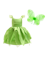 Princess Green Costume for Girls Halloween Dress up Birthday Party Outfit - €41,02 EUR